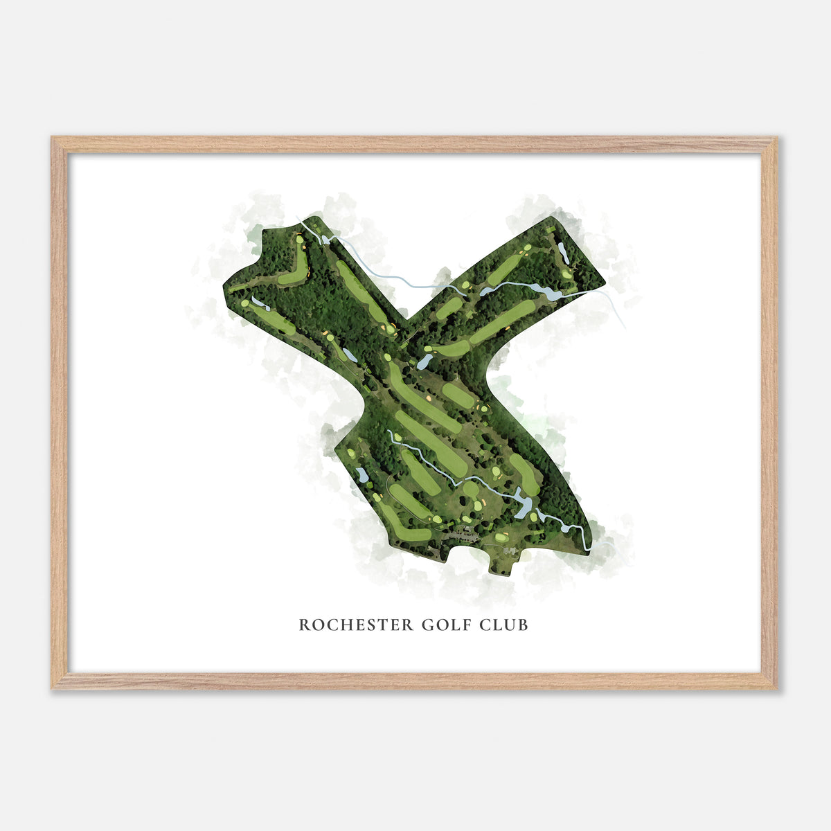 Print of Rochester Golf Club Classic Map