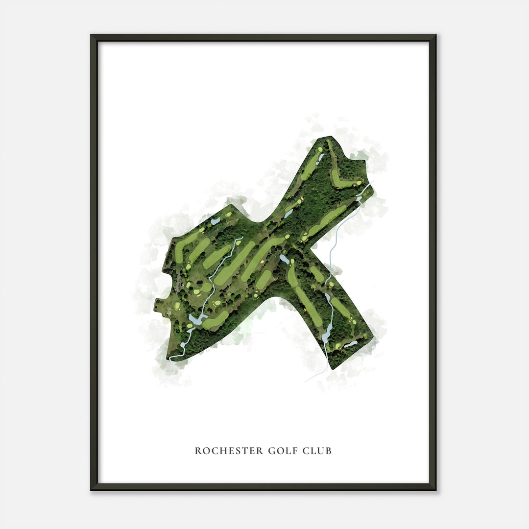 Print of Rochester Golf Club Classic Map