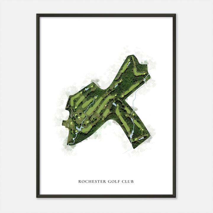 Print of Rochester Golf Club Classic Map