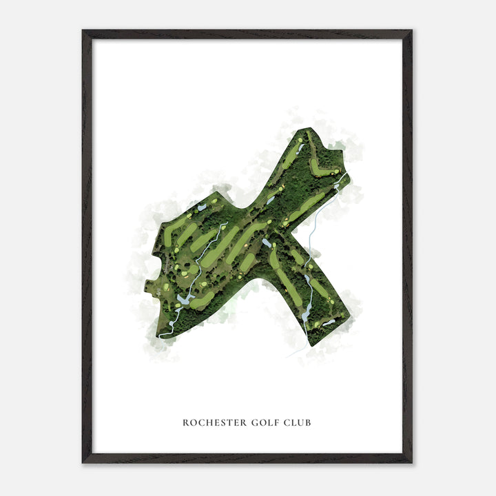 Print of Rochester Golf Club Classic Map