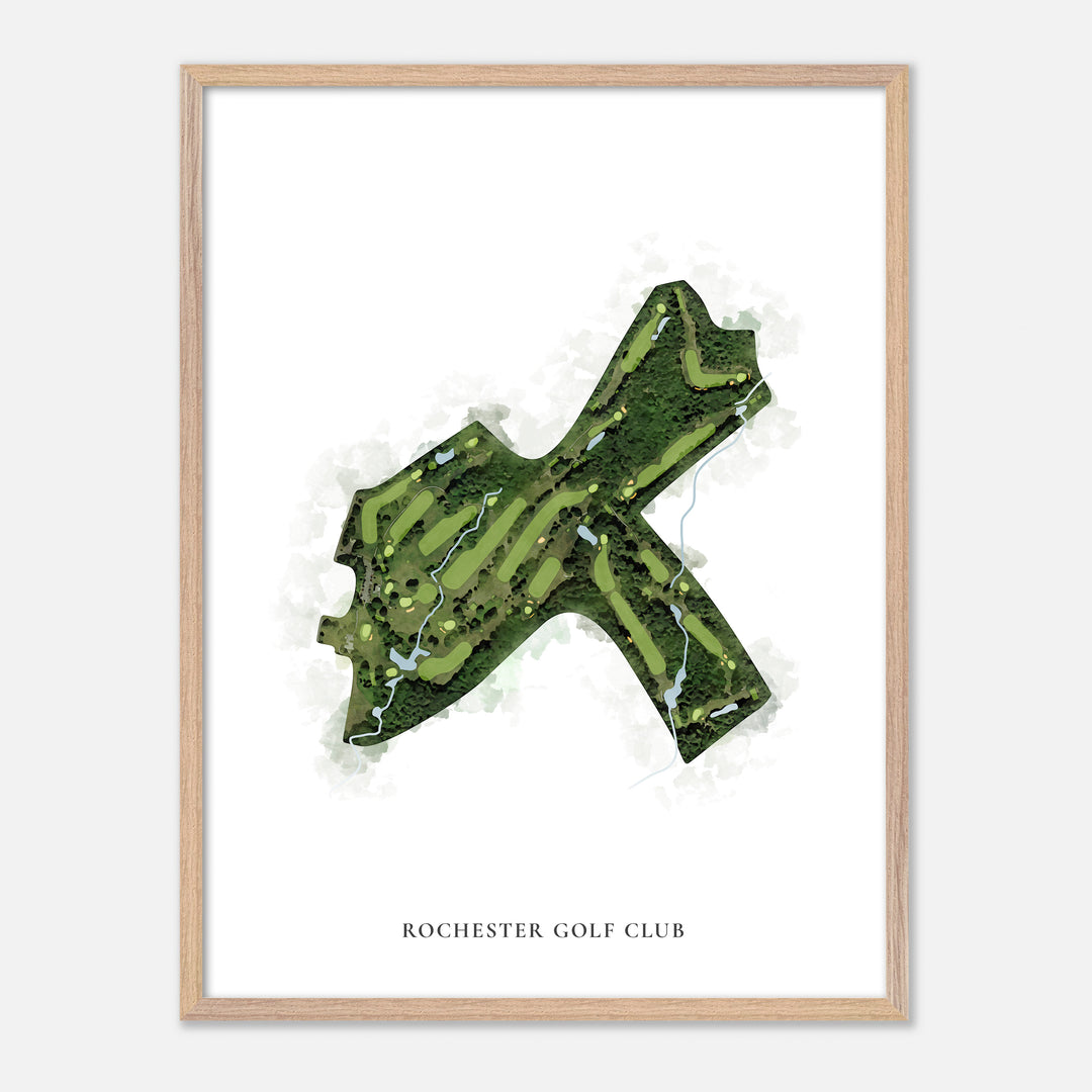 Print of Rochester Golf Club Classic Map
