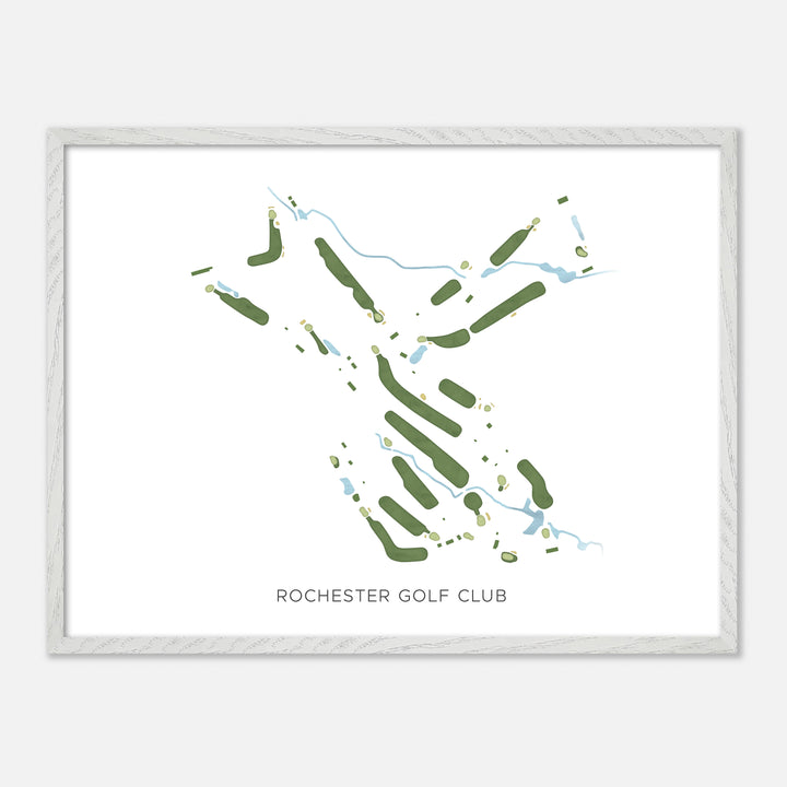 Print of Rochester Golf Club Modern Map