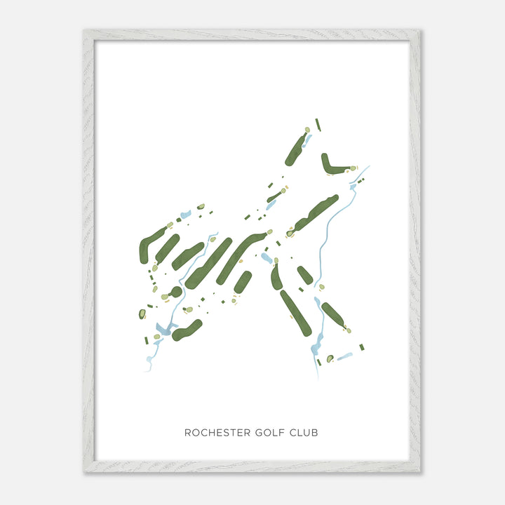 Print of Rochester Golf Club Modern Map