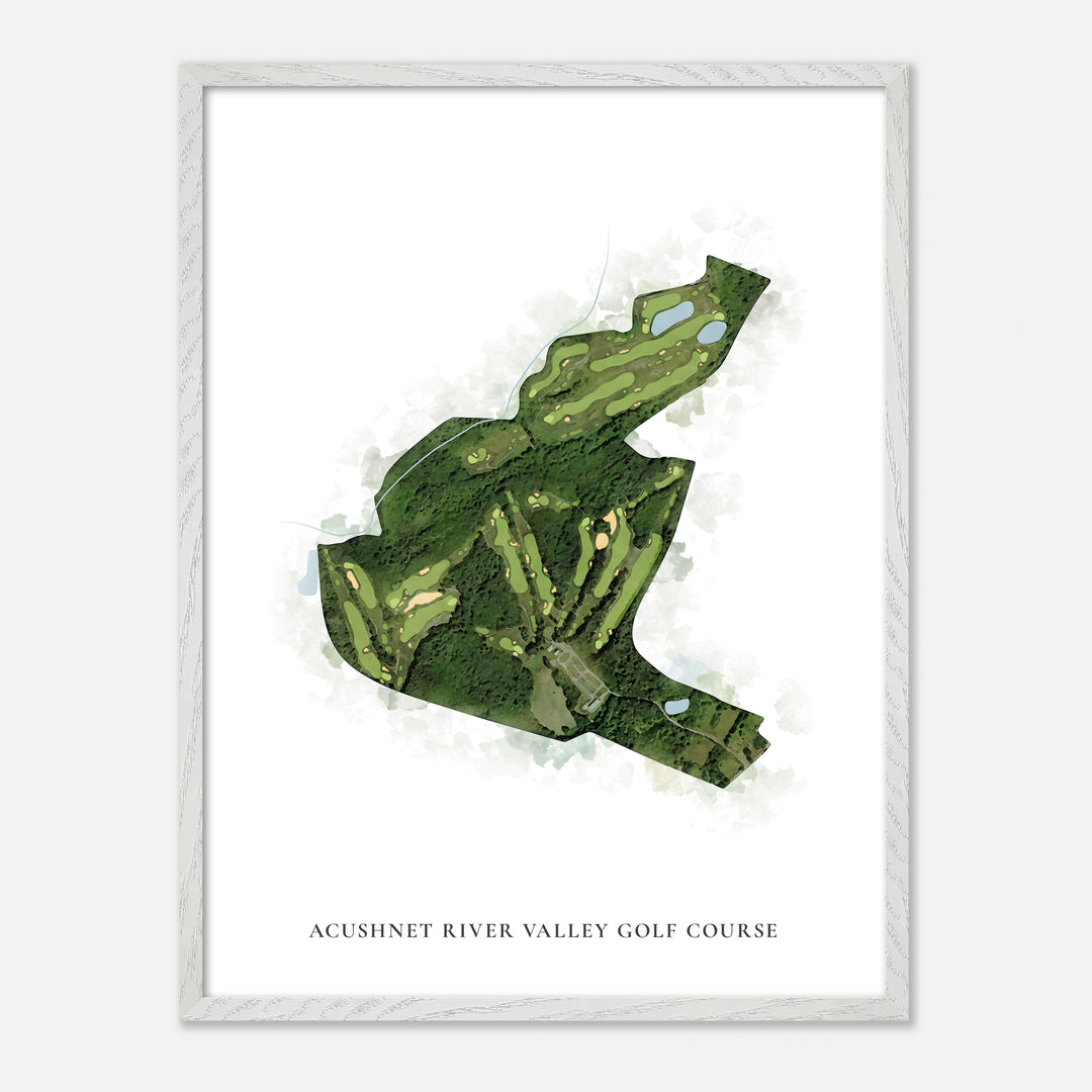 Print of Acushnet River Valley Golf Course Classic Map