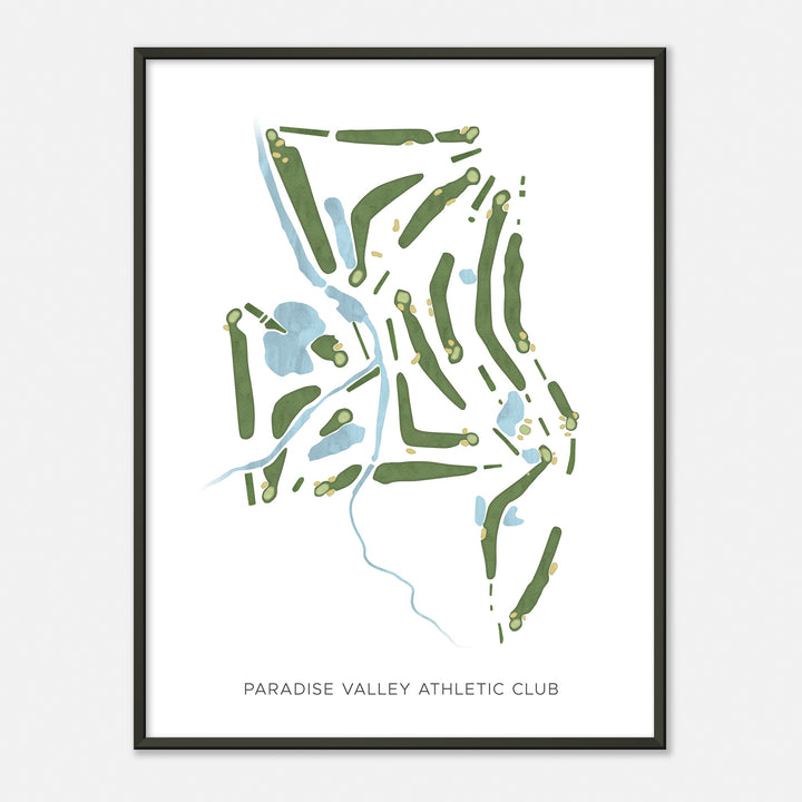 Print of Paradise Valley Athletic Club Modern Map