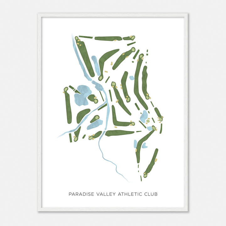 Print of Paradise Valley Athletic Club Modern Map