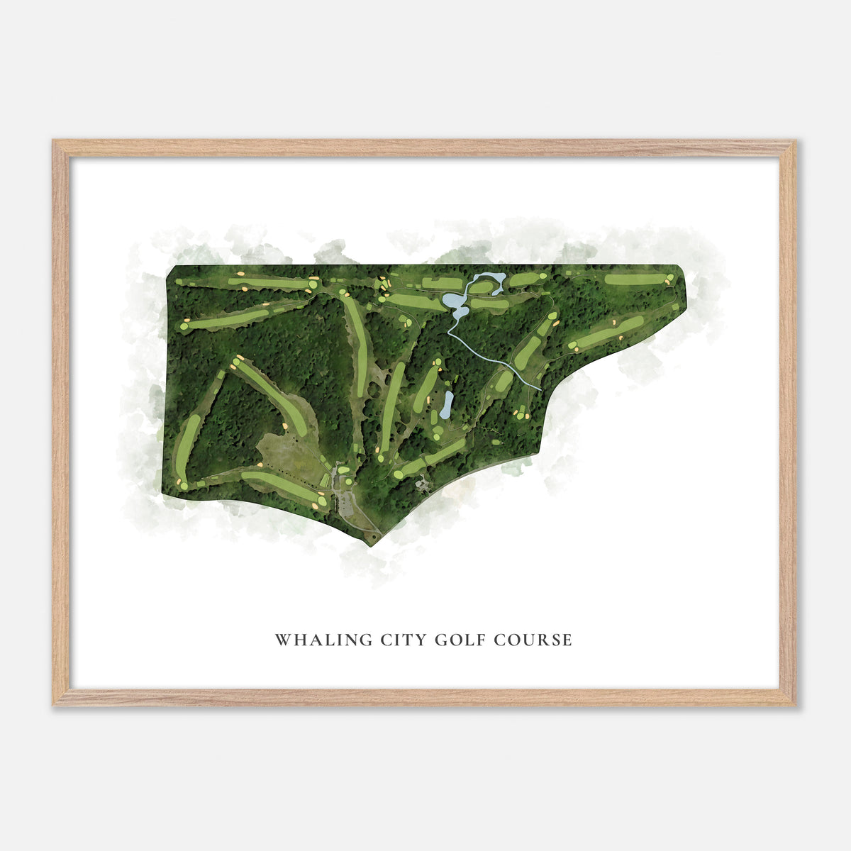 Print of Whaling City Golf Course Classic Map