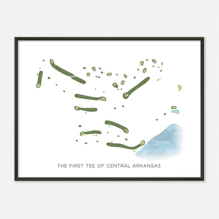 Print of The First Tee Of Central Arkansas Modern Map