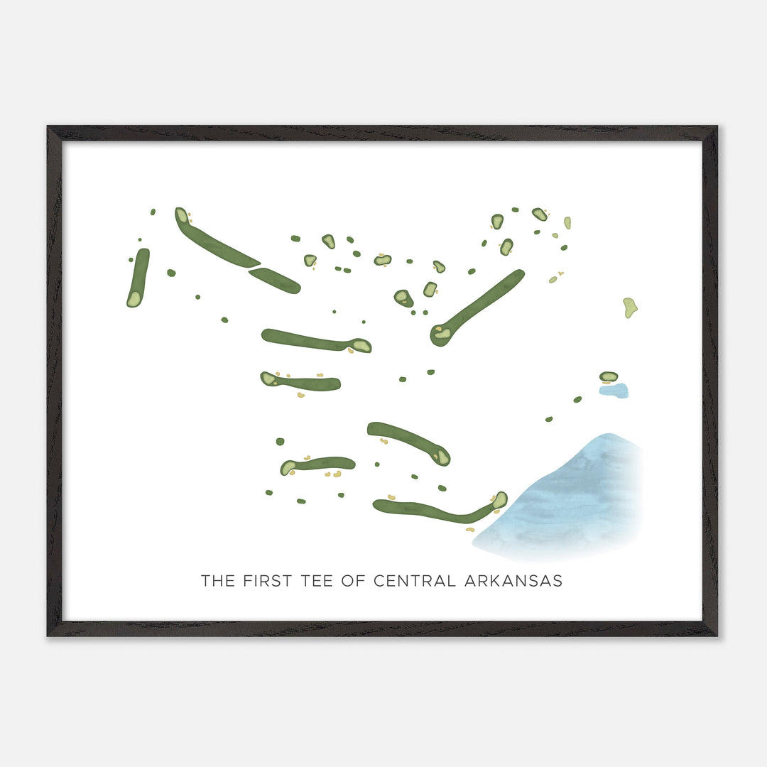 Print of The First Tee Of Central Arkansas Modern Map