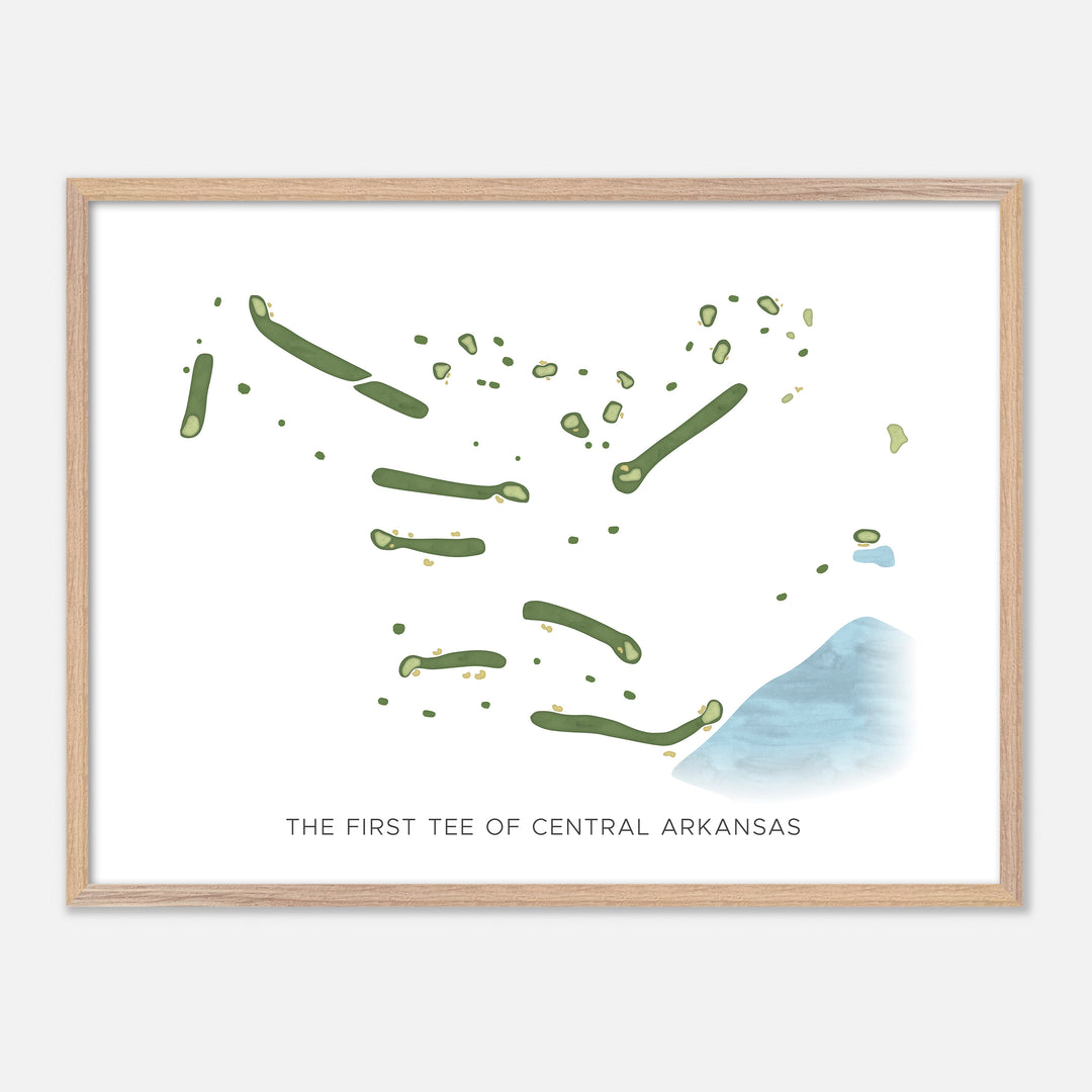 Print of The First Tee Of Central Arkansas Modern Map