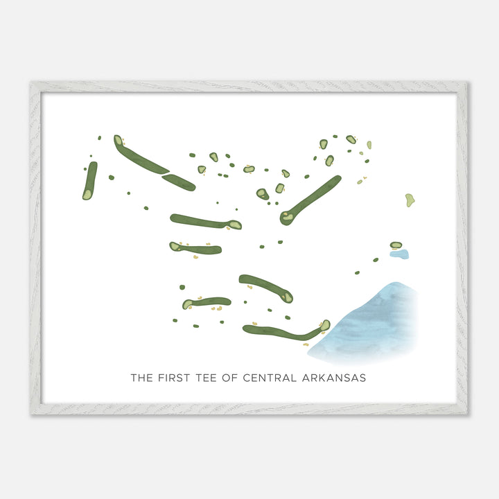 Print of The First Tee Of Central Arkansas Modern Map