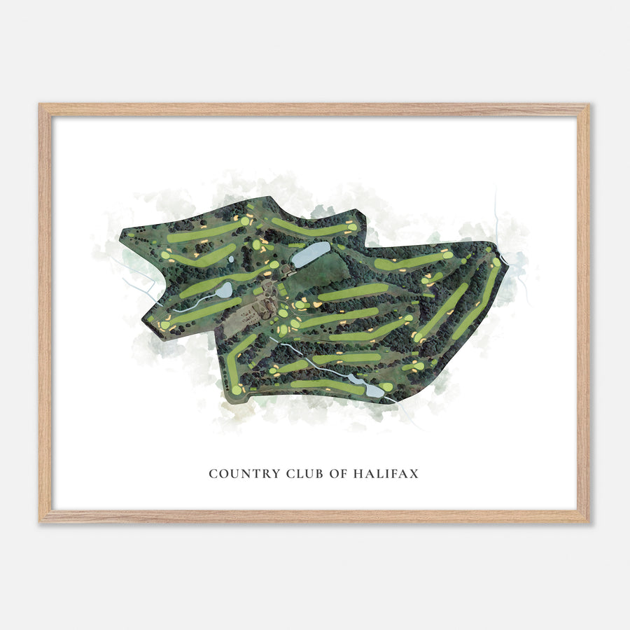 Print of Country Club Of Halifax Classic Map