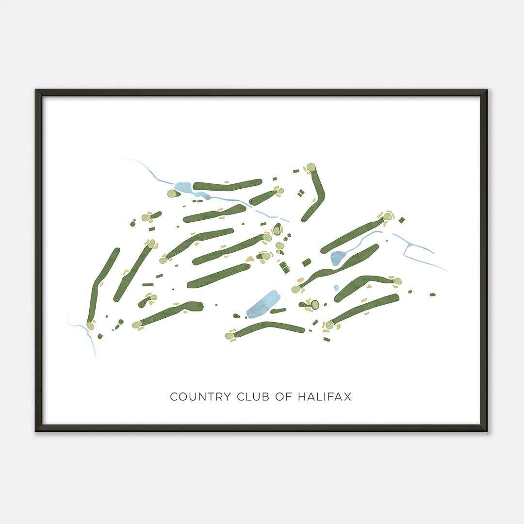 Print of Country Club Of Halifax Modern Map