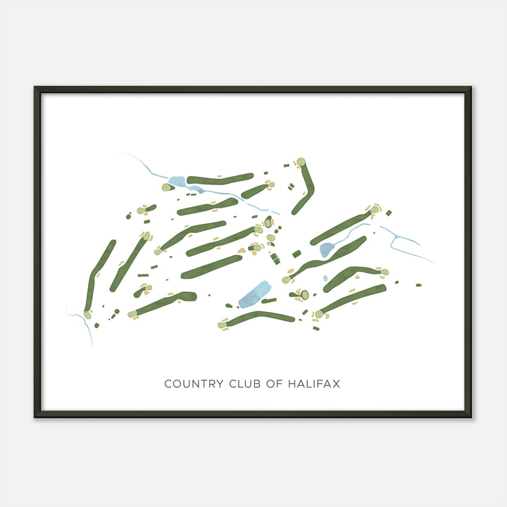 Print of Country Club Of Halifax Modern Map