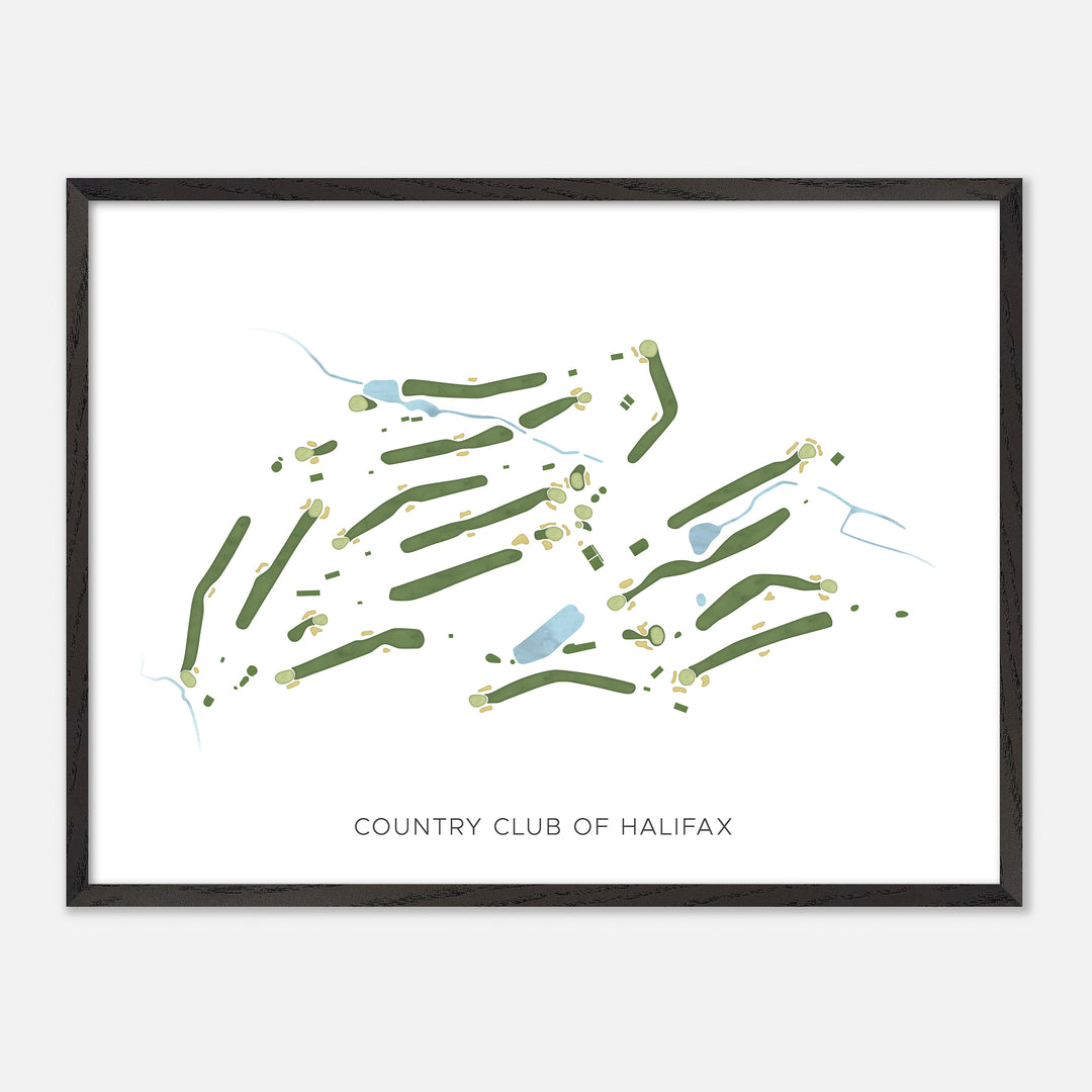Print of Country Club Of Halifax Modern Map