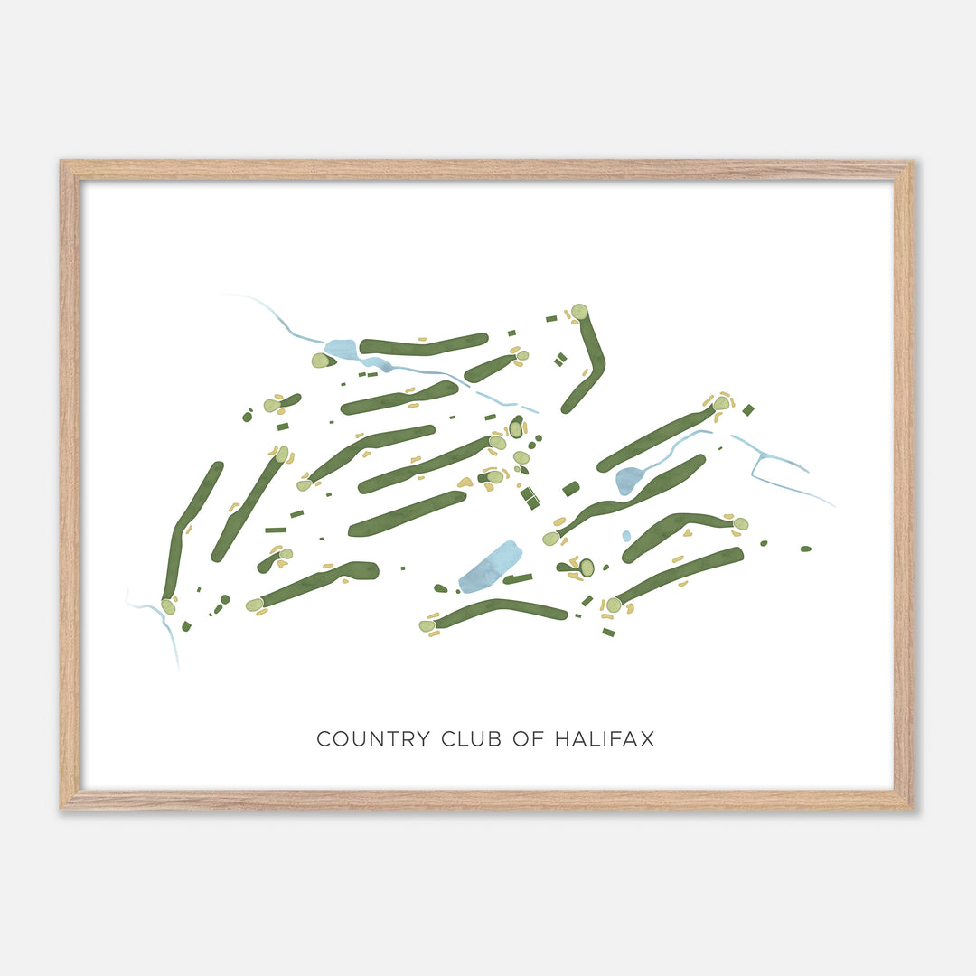Print of Country Club Of Halifax Modern Map