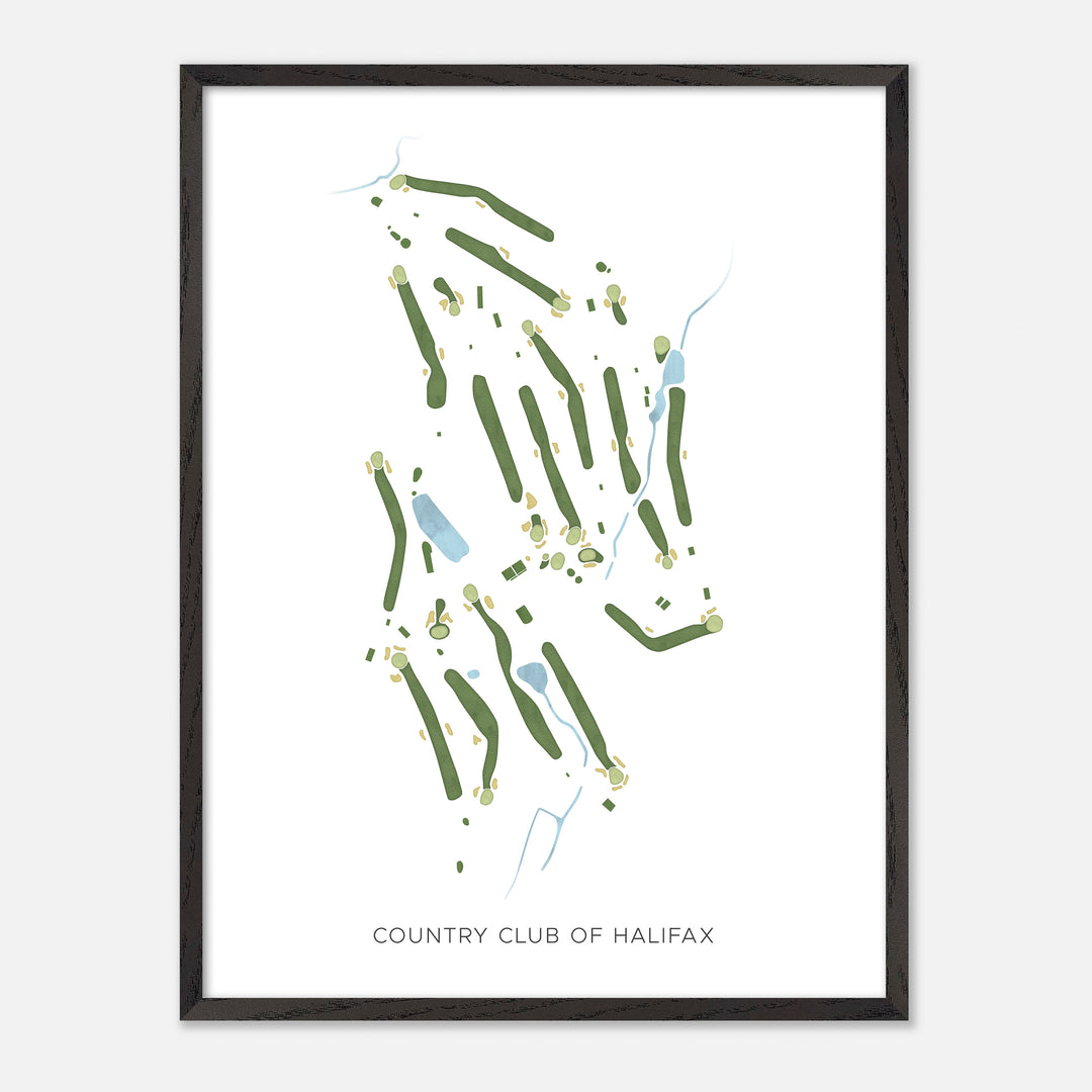 Print of Country Club Of Halifax Modern Map