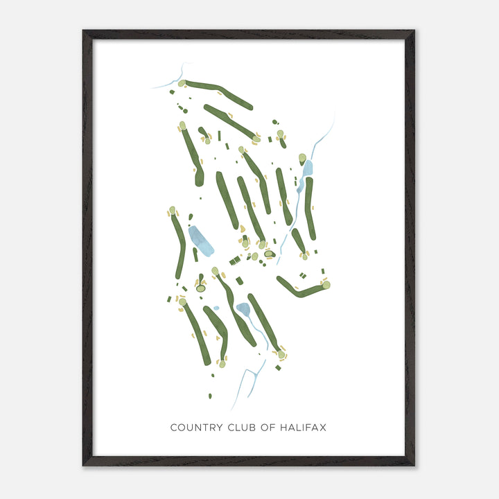 Print of Country Club Of Halifax Modern Map