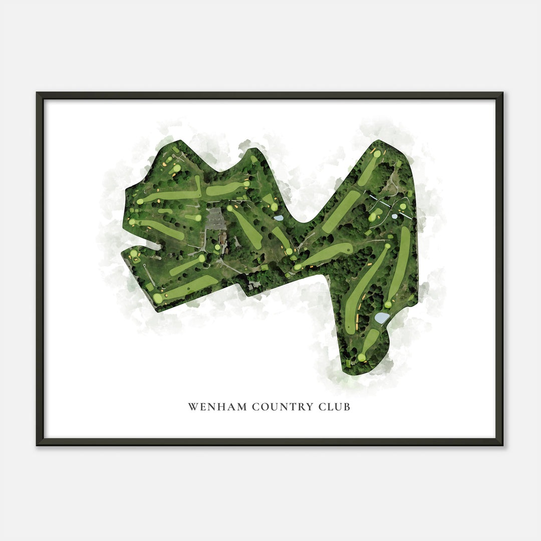 Print of Wenham Country Club Classic Map