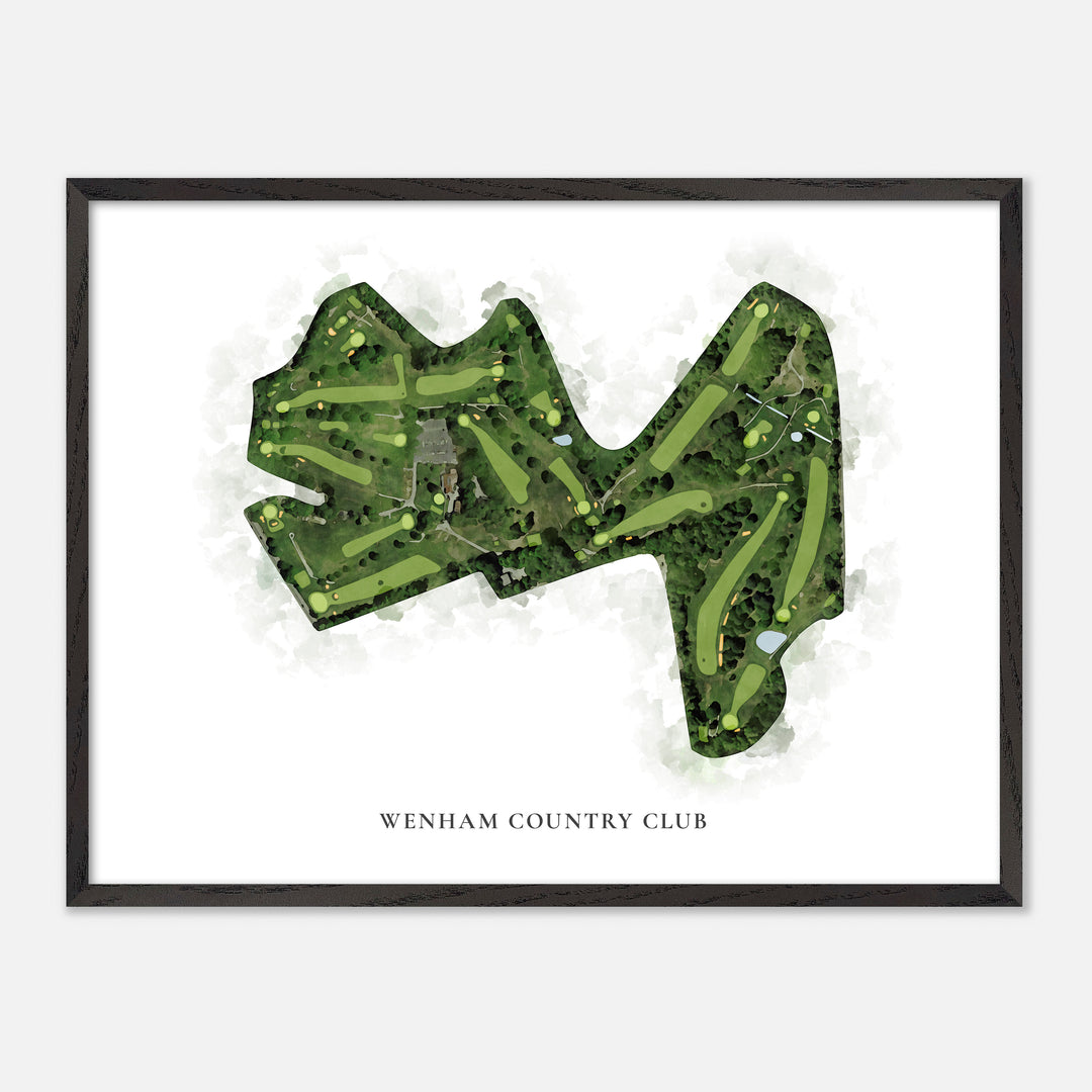 Print of Wenham Country Club Classic Map