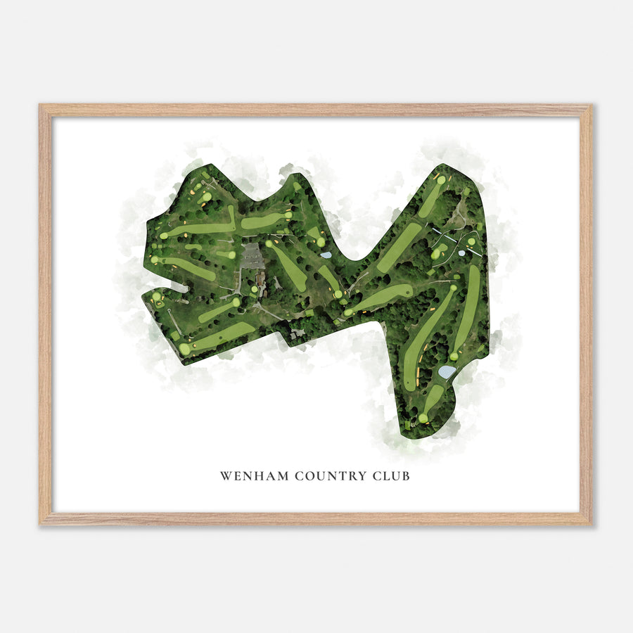 Print of Wenham Country Club Classic Map