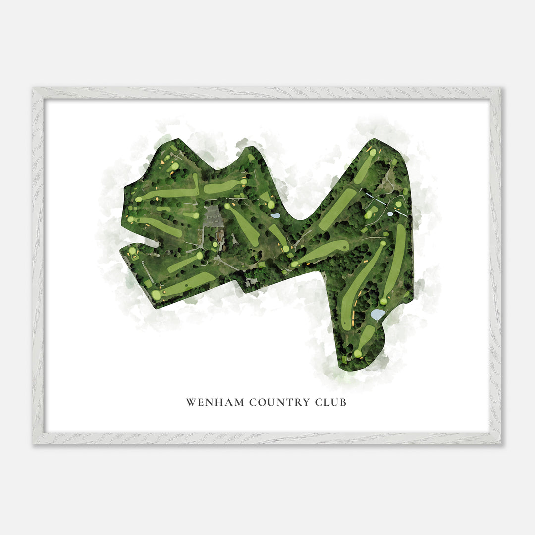 Print of Wenham Country Club Classic Map