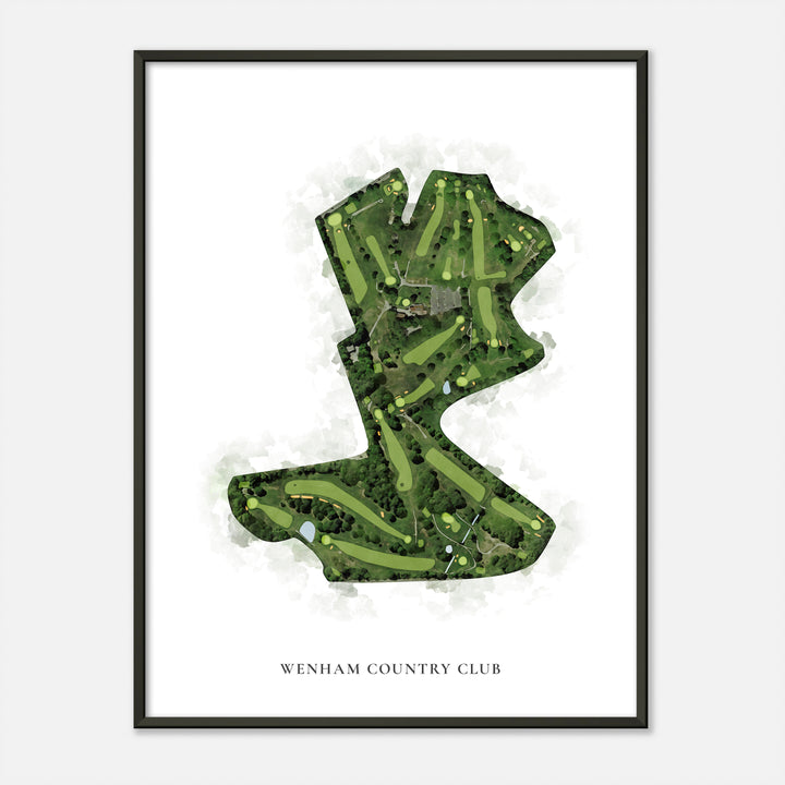 Print of Wenham Country Club Classic Map