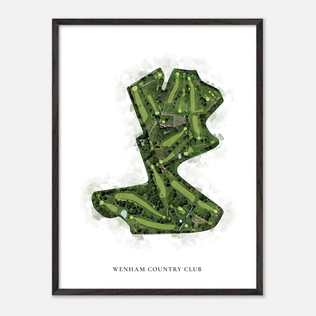Print of Wenham Country Club Classic Map
