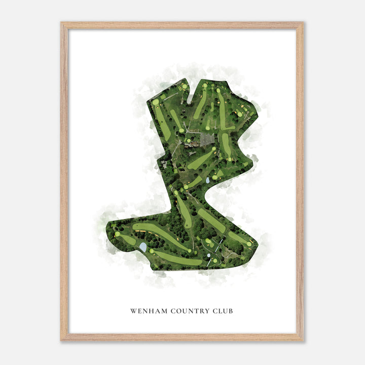 Print of Wenham Country Club Classic Map