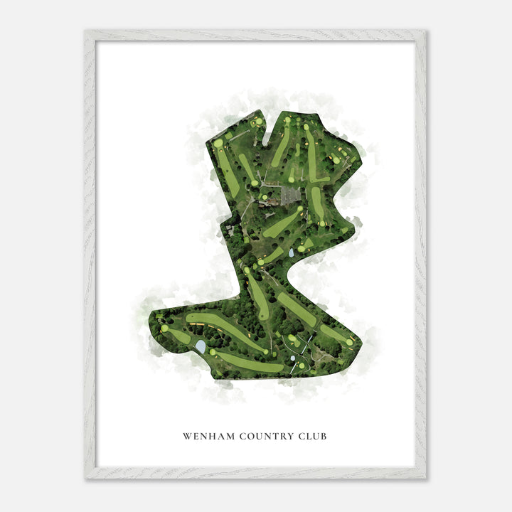 Print of Wenham Country Club Classic Map
