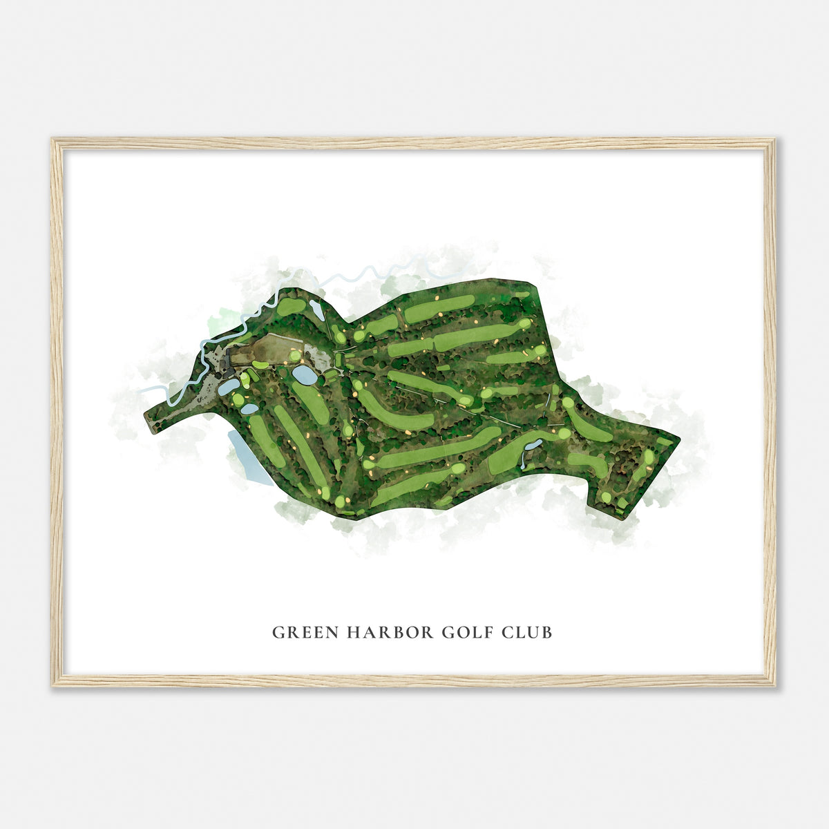 Print of Green Harbor Golf Club Classic Map
