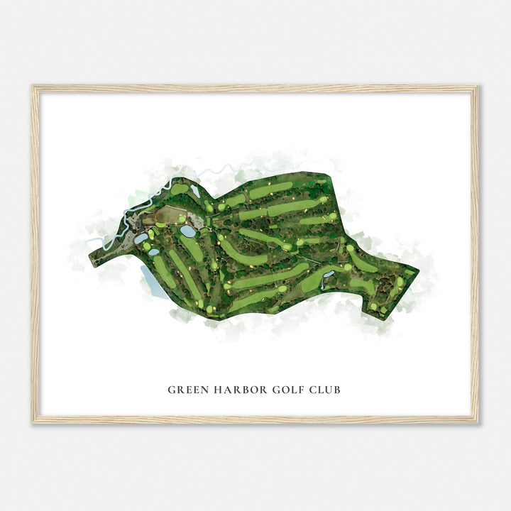 Print of Green Harbor Golf Club Classic Map
