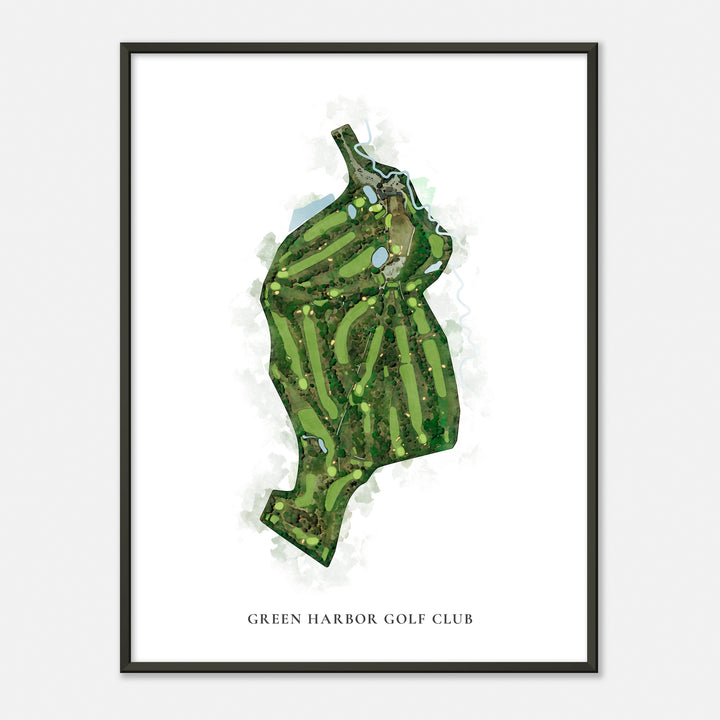 Print of Green Harbor Golf Club Classic Map