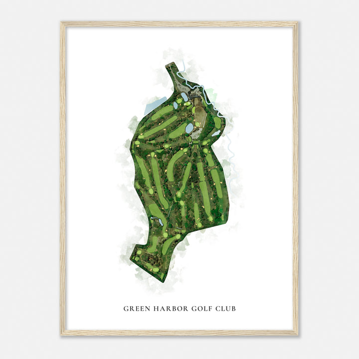 Print of Green Harbor Golf Club Classic Map