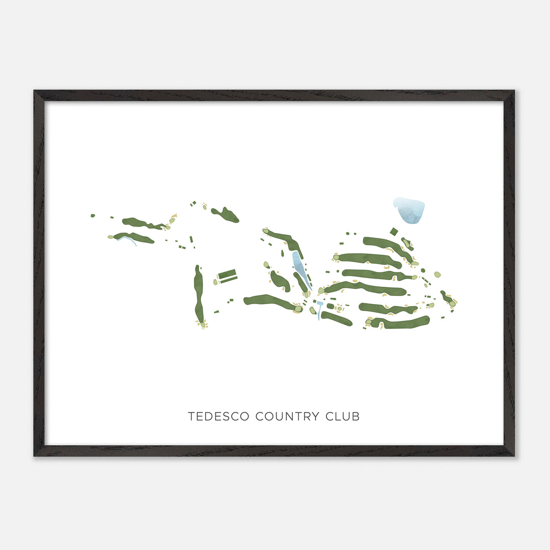 Print of Tedesco Country Club Modern Map