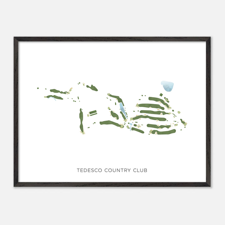 Print of Tedesco Country Club Modern Map