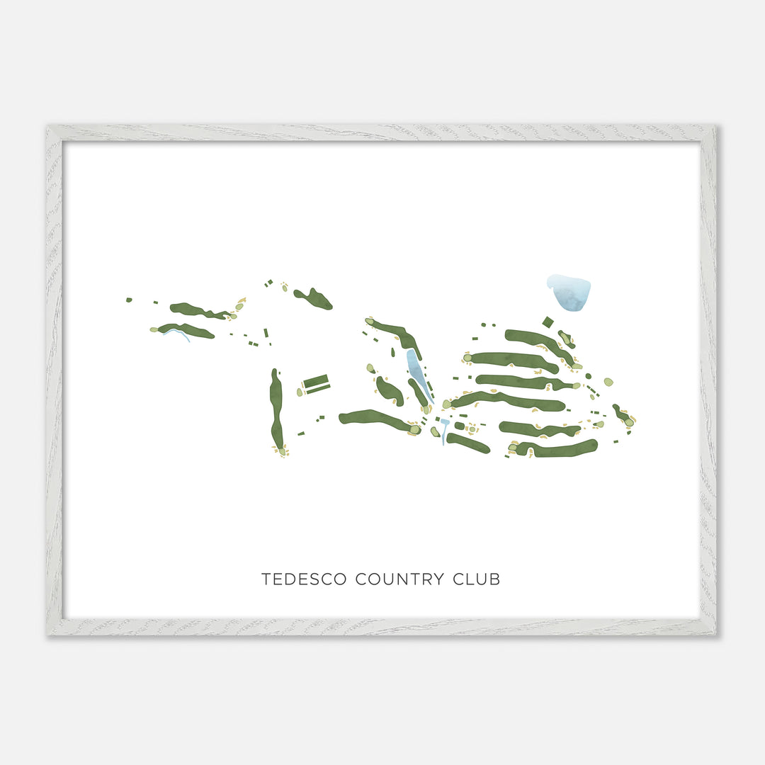 Print of Tedesco Country Club Modern Map