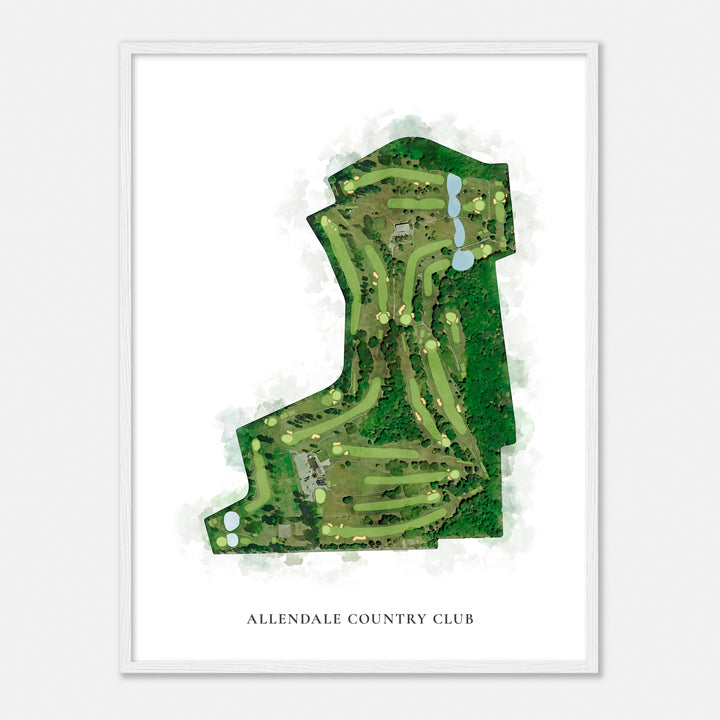 Print of Allendale Country Club Classic Map