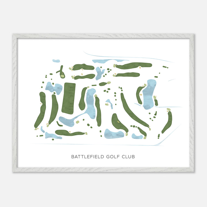 Print of Battlefield Golf Club Modern Map