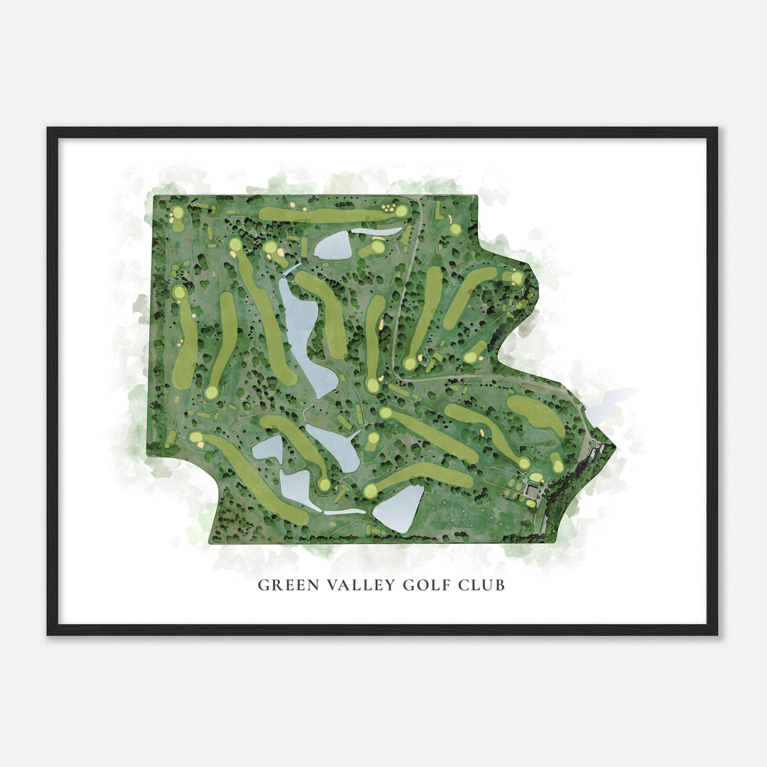 Print of Green Valley Golf Club Classic Map