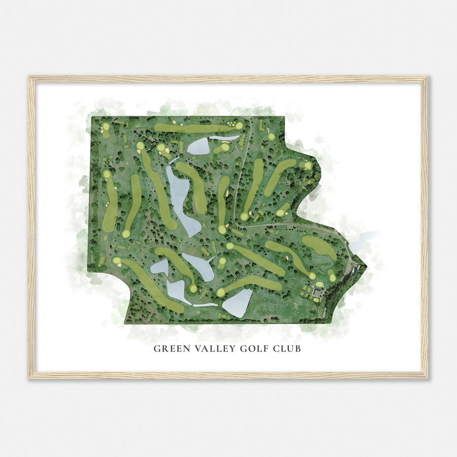 Print of Green Valley Golf Club Classic Map