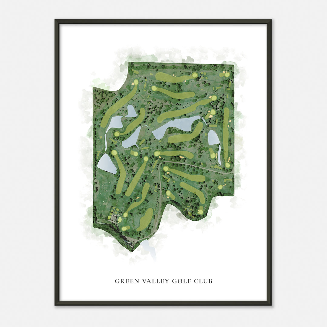 Print of Green Valley Golf Club Classic Map