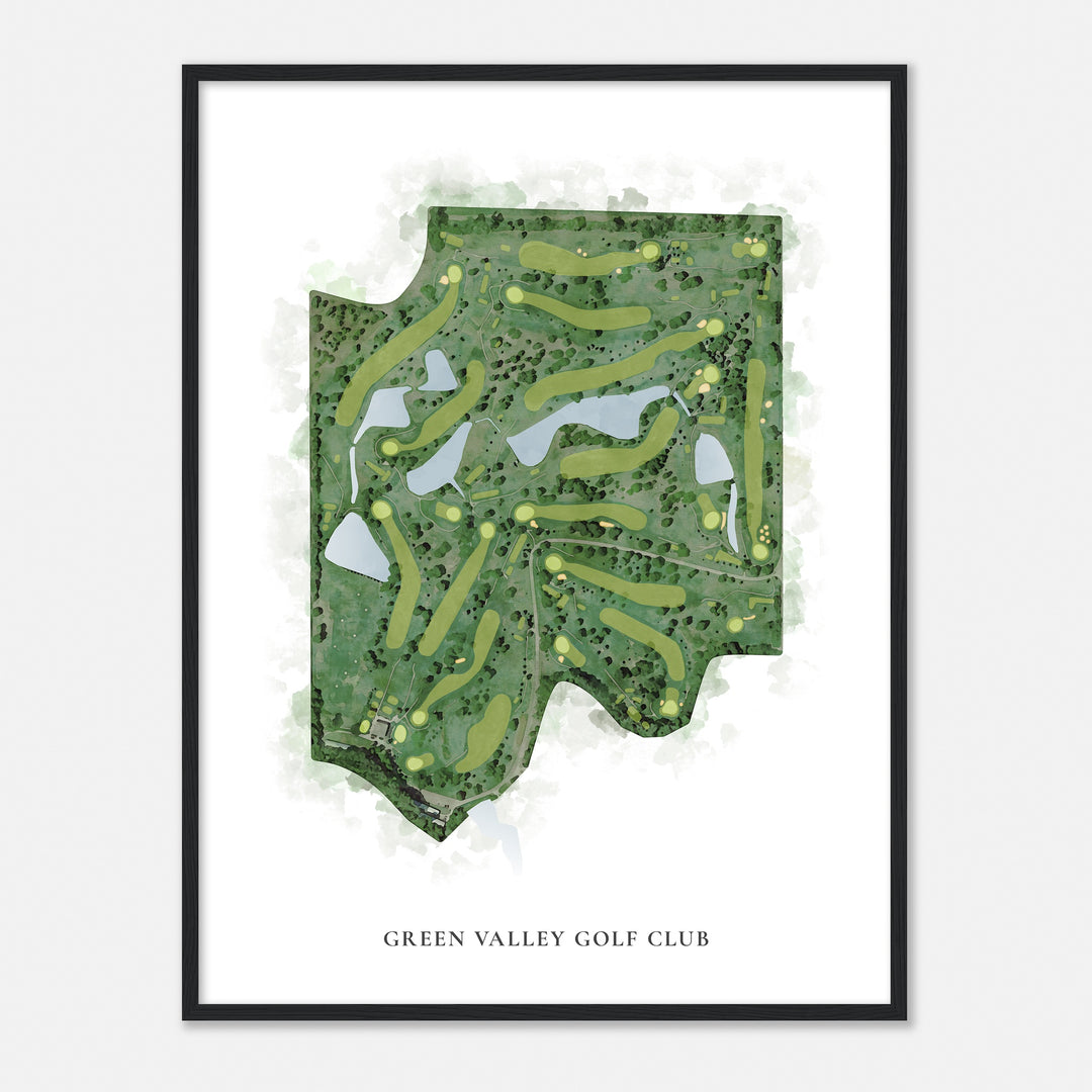 Print of Green Valley Golf Club Classic Map