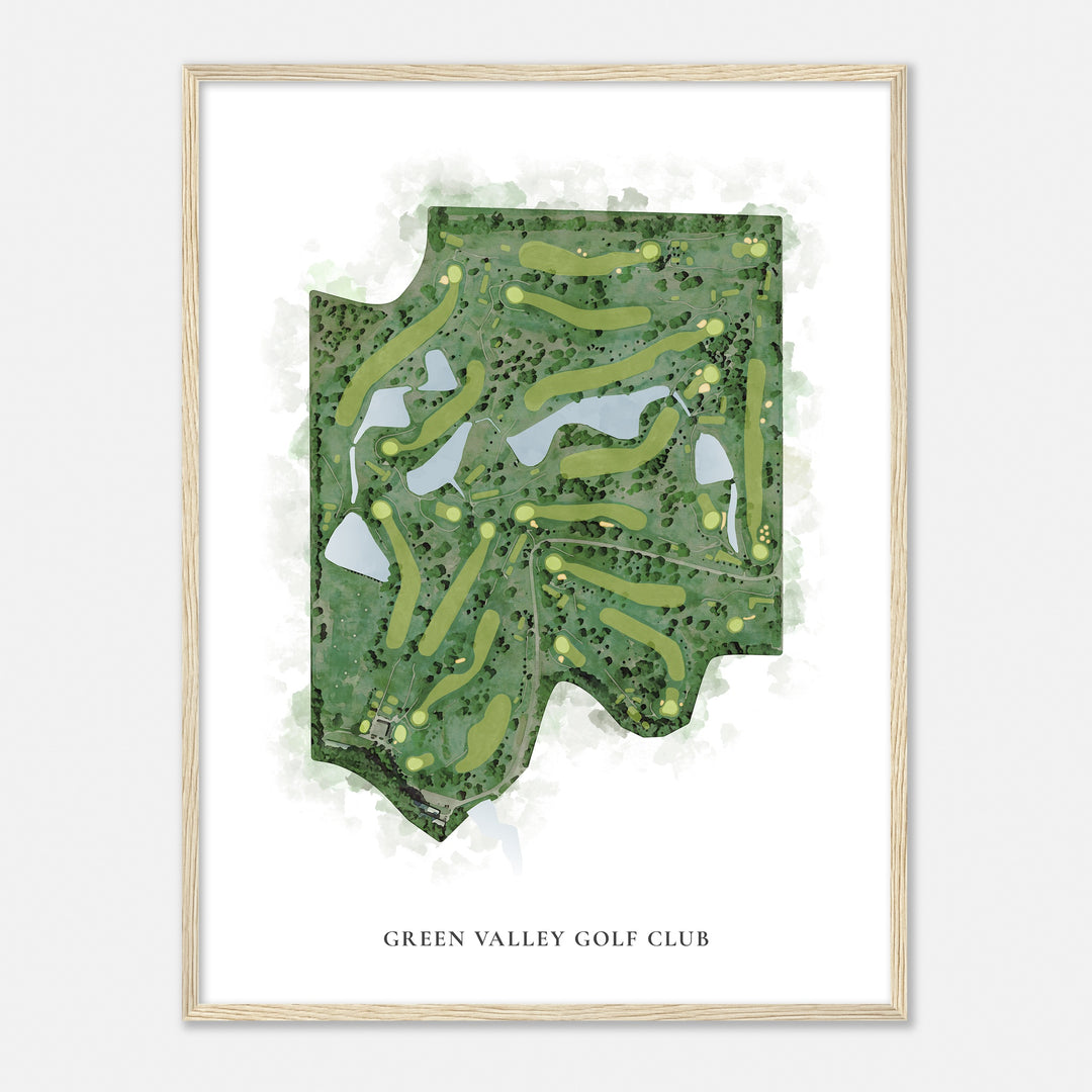 Print of Green Valley Golf Club Classic Map