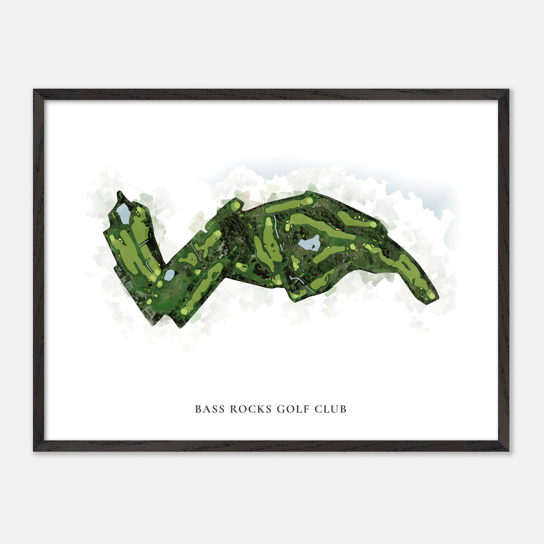 Print of Bass Rocks Golf Club Classic Map