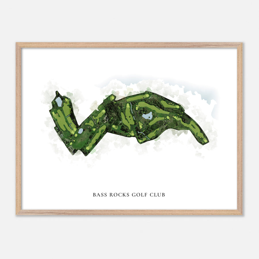 Print of Bass Rocks Golf Club Classic Map