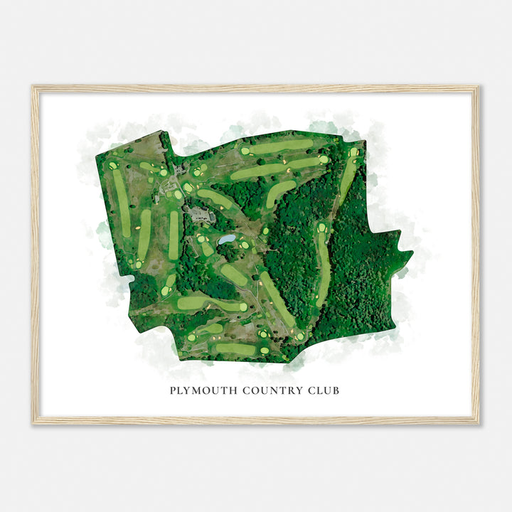 Print of Plymouth Country Club Classic Map
