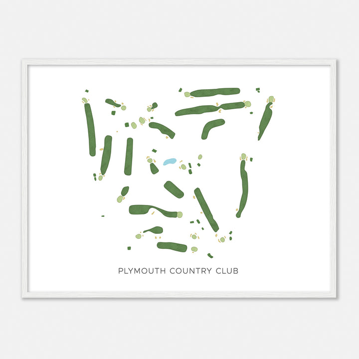 Print of Plymouth Country Club Modern Map