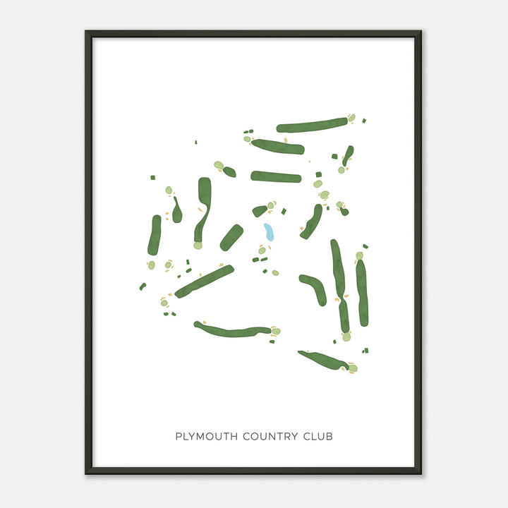Print of Plymouth Country Club Modern Map
