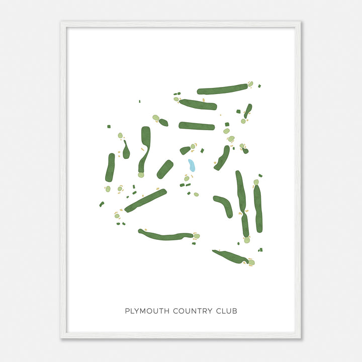 Print of Plymouth Country Club Modern Map